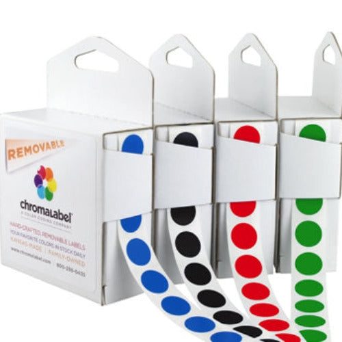 1 2 inch removable color coding labels