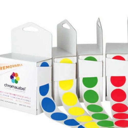 1 inch Removable Color Coding Dots