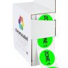 An easy dispense box containing stickers with Zone 1 printed on them