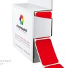 1" x 1-1/2" Red Rectangular Labels