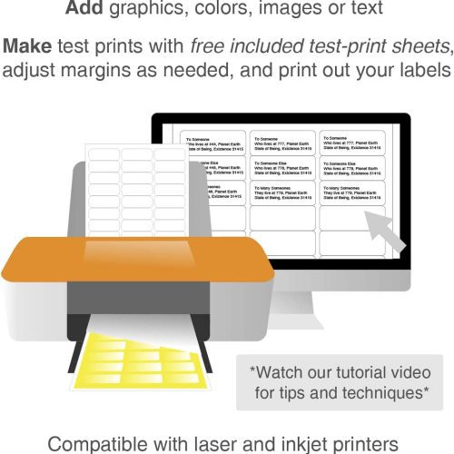 1 x 2 5 8 inch laser inkjet printable address labels template