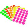 0.75" Sheeted Neon Dot Stickers