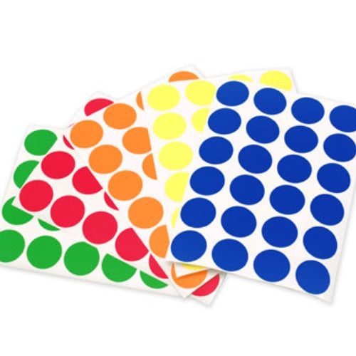 0.75" Primary Colors Dots Variety Kit