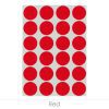 0.75" Red Sheeted Removable Dots