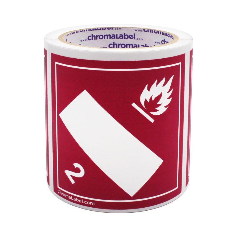 4inchrollSKDHazard 2 Flammable Blank ACAL04880