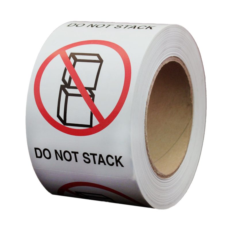 DoNotStackShippingandHandlingSquareLabels CAL02526