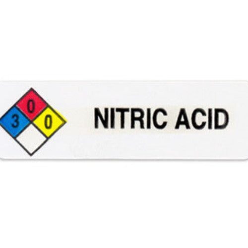 Preprinted NFPA Diamond Chemical Sticker