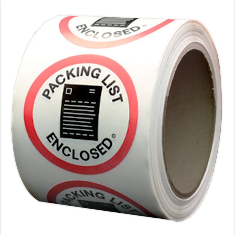 PackingListEnclosedShippingandHandlingRoundLabels CAL04825