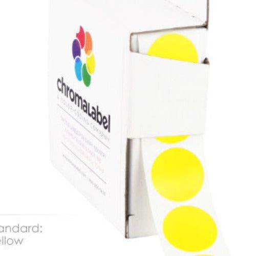 standard yellow colored 3 4 inch dots CAL02304